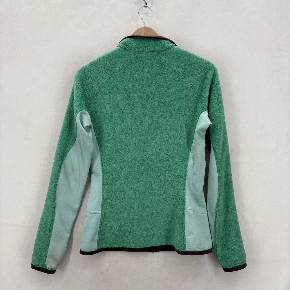 Patagonia R2 Fleece Jacket Womens Small Green Polartec Thermal Pro Full Zip - Picture 16 of 16